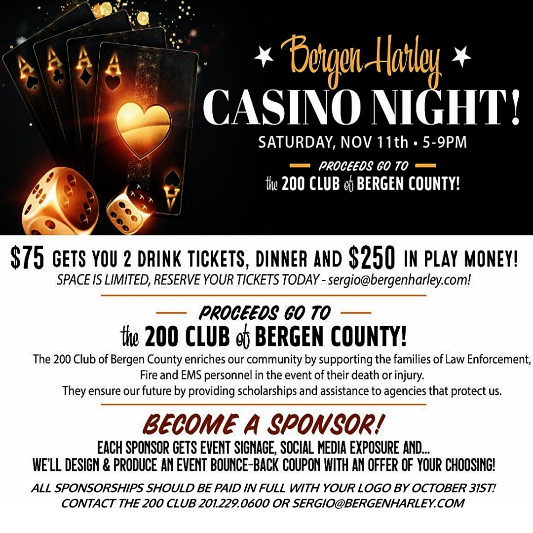 Bergen Harley Casino Night | The 200 Club of Bergen County